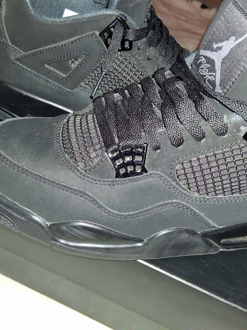 Nike Air Jordan 4 Retro Casual Sneakers - Black Cat